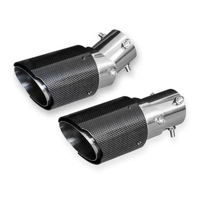 품질  New Product Yaoyue Car Auto Real Carbon Automotive Fiber Adjustable Exhaust Tips Muffler End Tip Pipes Tail Throat 공장