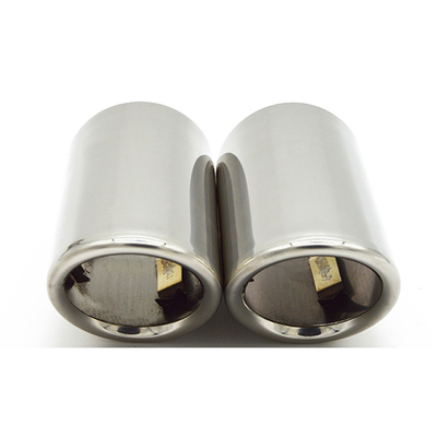 Stainless Steel Car Exhaust Muffler Tip Cover For BMW E90 E92 For VW Golf 6 7 Polo Jetta Mk 6