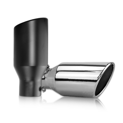 Single wall factory export2.5&quot; to 4&quot; diesel exhaust tip rolled rim bolt on stainless design truck tail tip for car muffler pipe