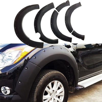 Vacuum Injection Pocket Style FFD22 Wide Wheel Fender Flares For Mazda BT-50 Matte Black Universal 2012-2018 ABS 3 Months OEM Standard Textured NC 20 Sets ; GUA