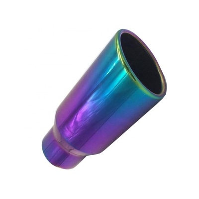 Hot Selling Double Wall Mode Reasonable Price Stainless Steel Blue Exhaust Tail Pipe Car Muffler Tips